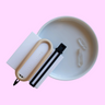 Byron hair clip in cream and black - Re-leaf