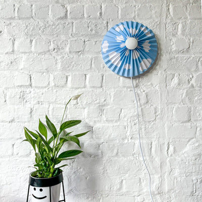 Blue Cloudy Wall Lamp - Re - leaf