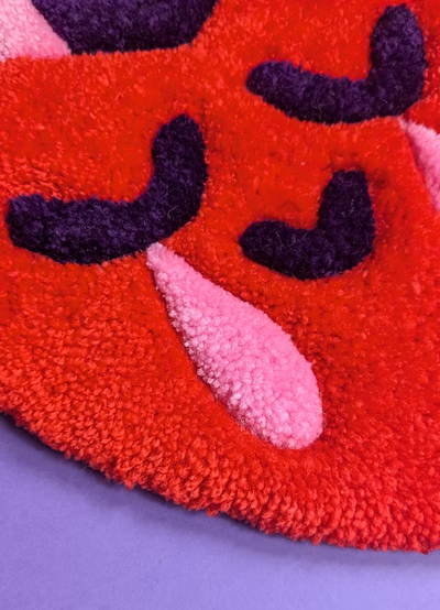 Sacred Heart Wall Tapestry - Red & Pink