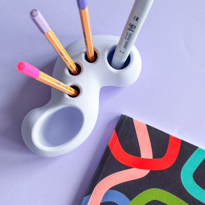 Swirl Pencil Holder - Violet