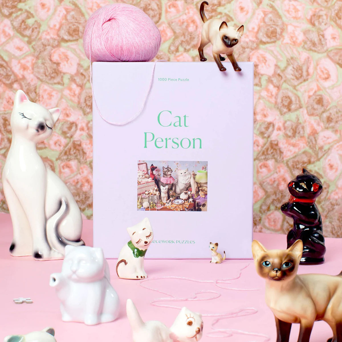 Cat Person Puzzles Piecework