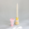 Double candle holder 2.21.2 - yellow - Re-leaf