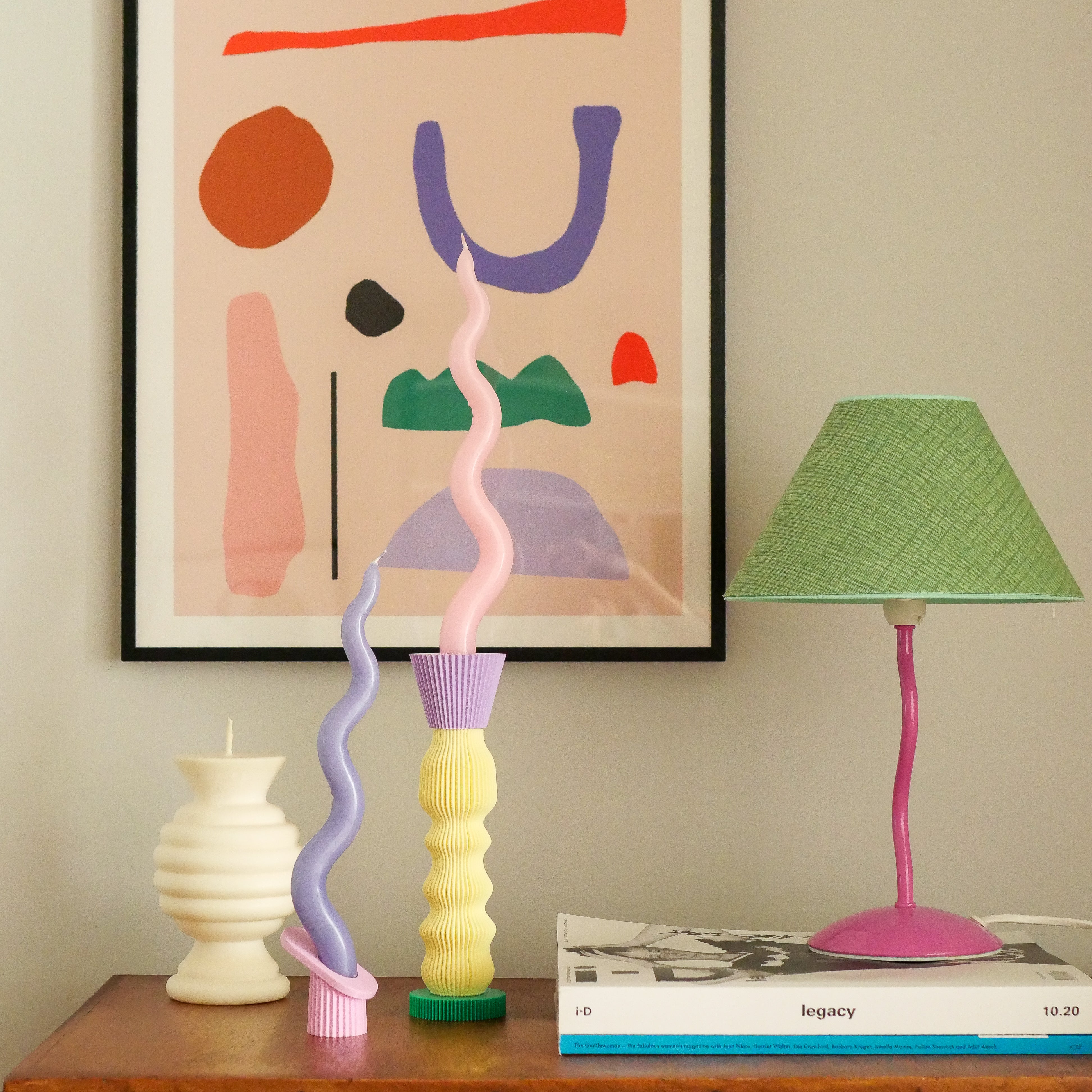 Ripple candle periwinkle Decorative candles Viisiionss