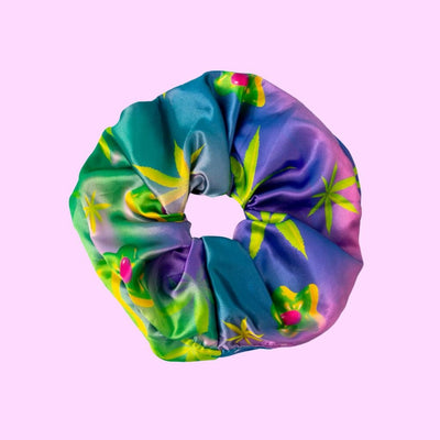 Silk Flowers Scrunchie - Re - leaf
