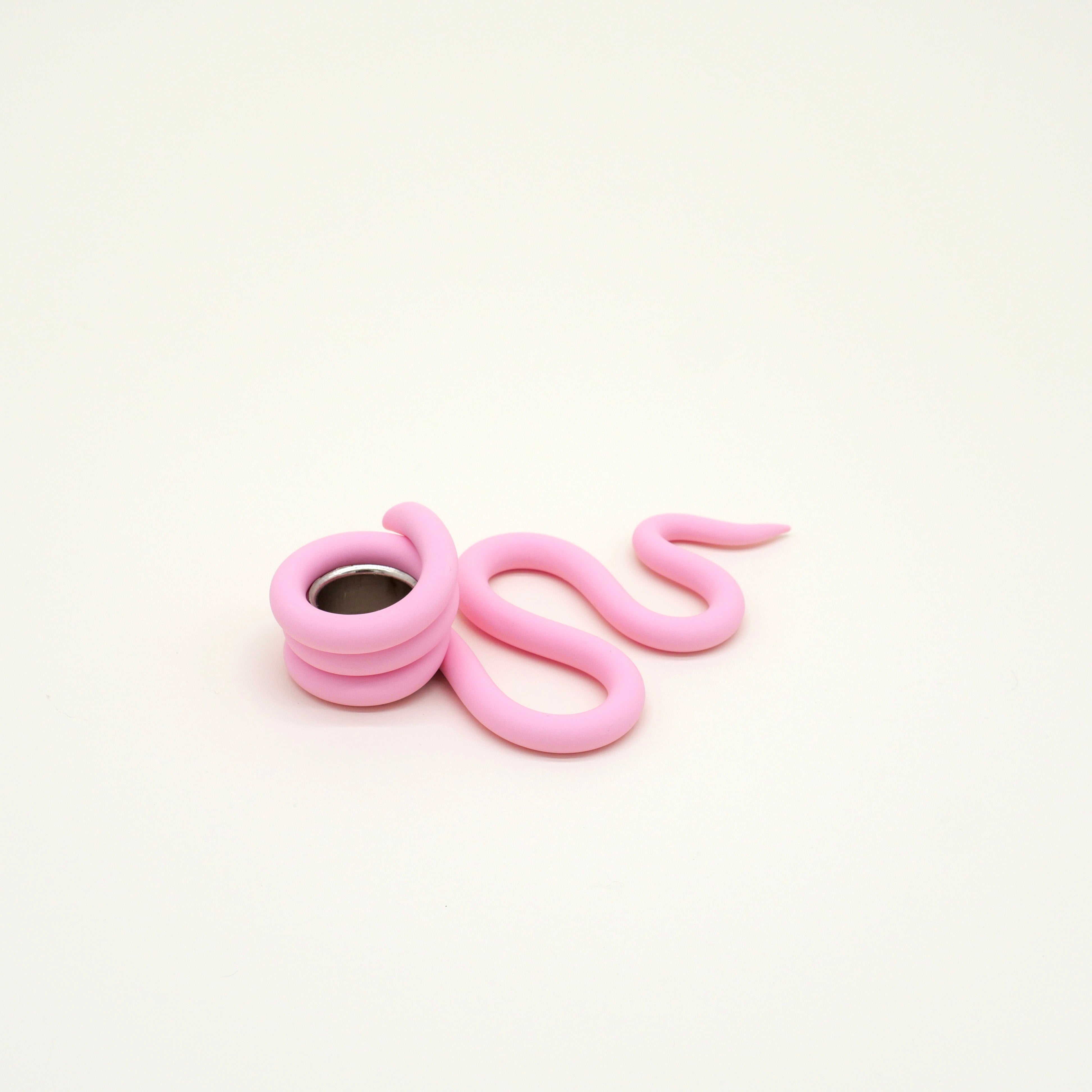 Snake Pink Candle holders Franzonu