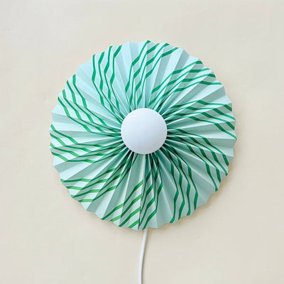 Wall lamp - Green stripes - Re - leaf