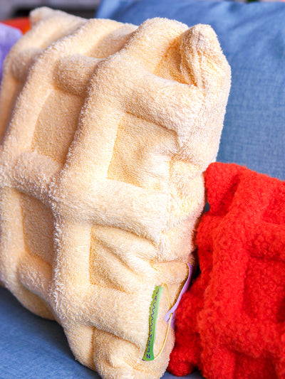 Grid Pillow Butter Yellow