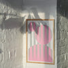 Pink & Silver Screen Print