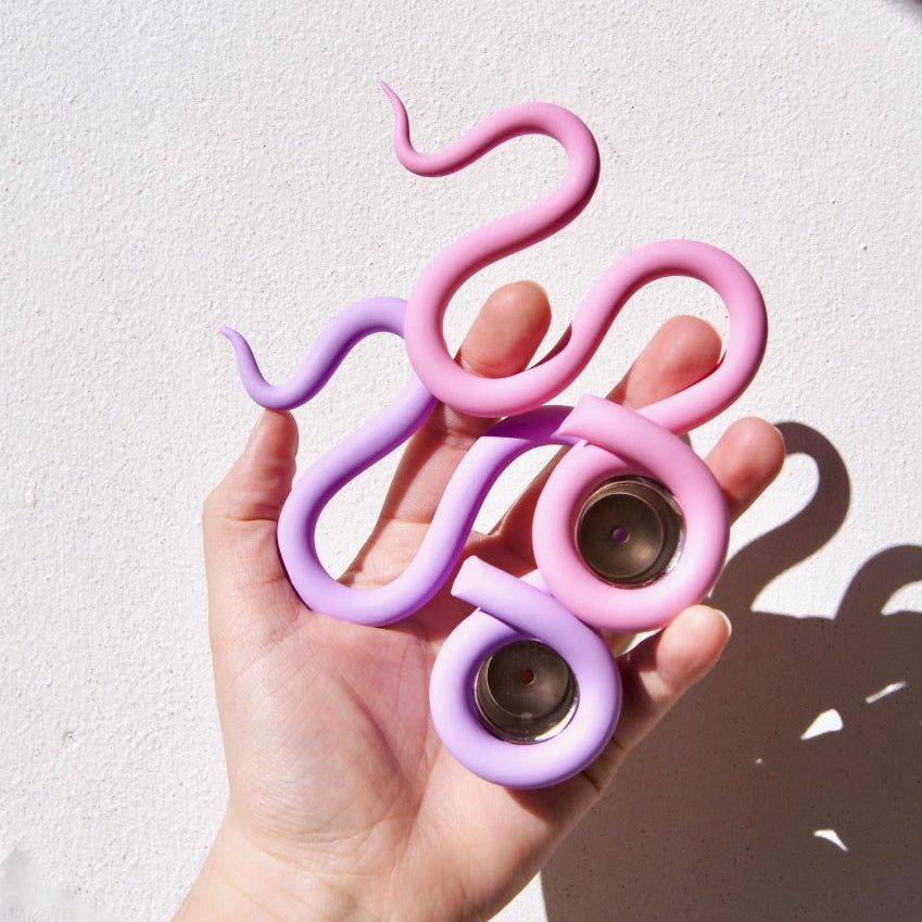 snake candle holders 