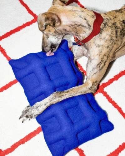 Grid Pillow Ultramarine