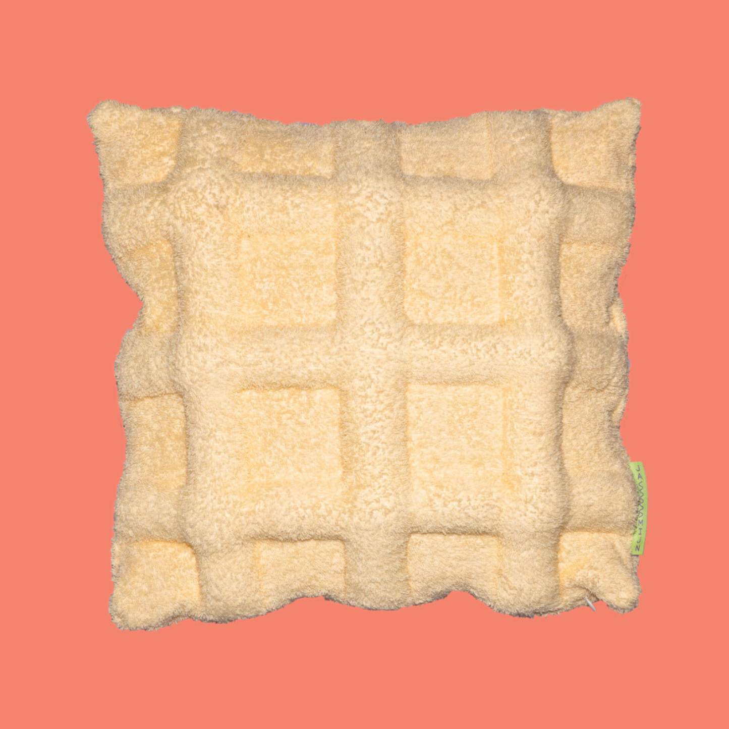 Grid Pillow Butter Yellow