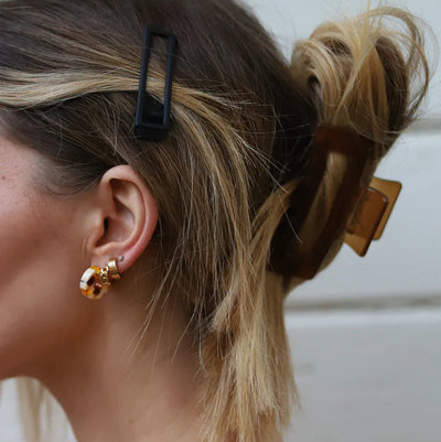 Lu Lu hair clip in black - Re-leaf