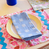 Squares Blue/Soft Aqua Napkin
