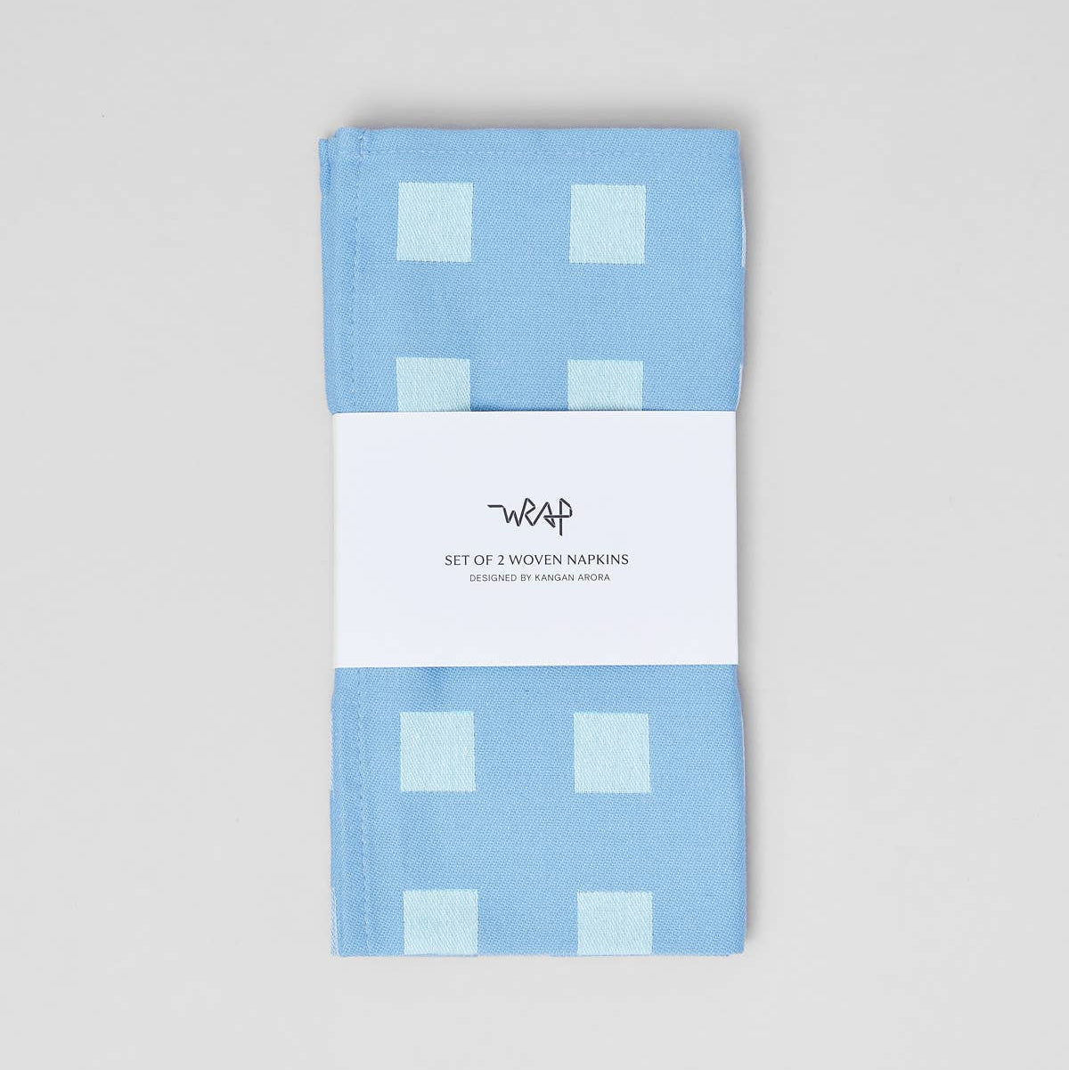 Squares Blue/Soft Aqua Napkin