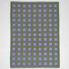 Squares Olive/Lilac Cotton Tea Towel