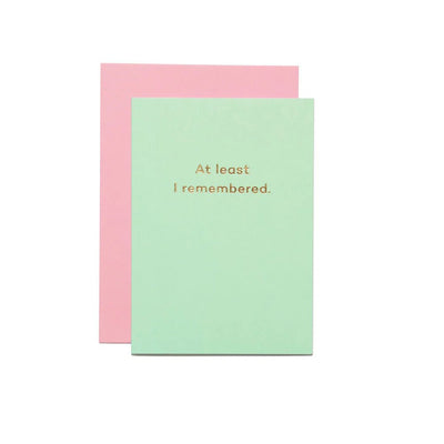 At least I remembered card - Re - leaf