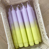 Lilas/lime Taper Candle