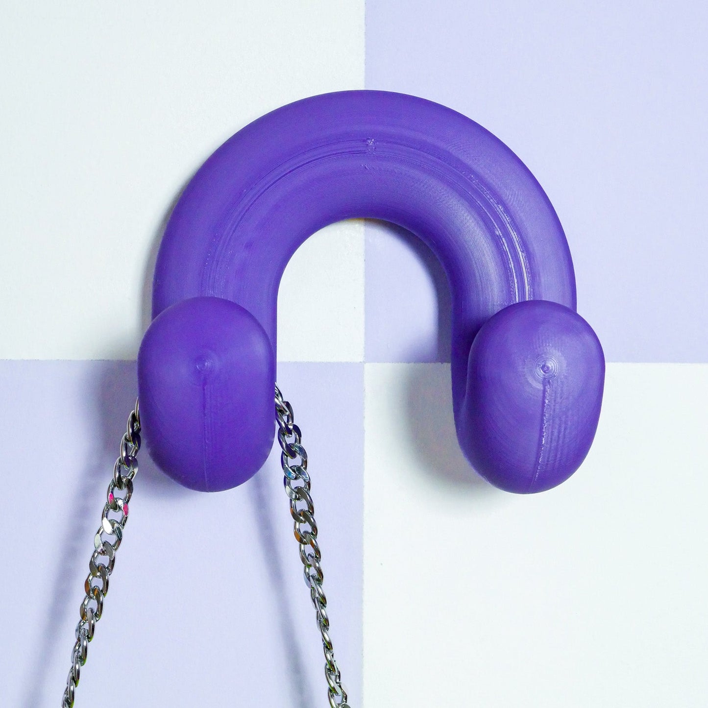 Bull Wall Rack - Purple