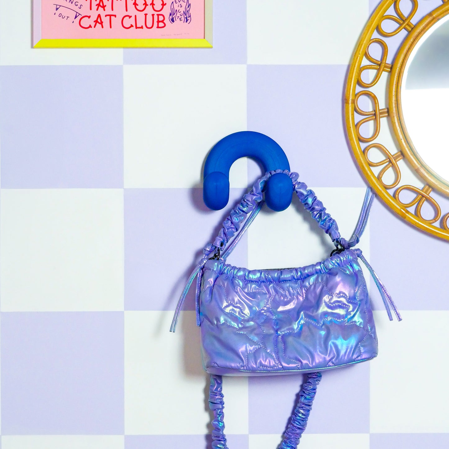 Bull Wall Rack - Cobalt Blue