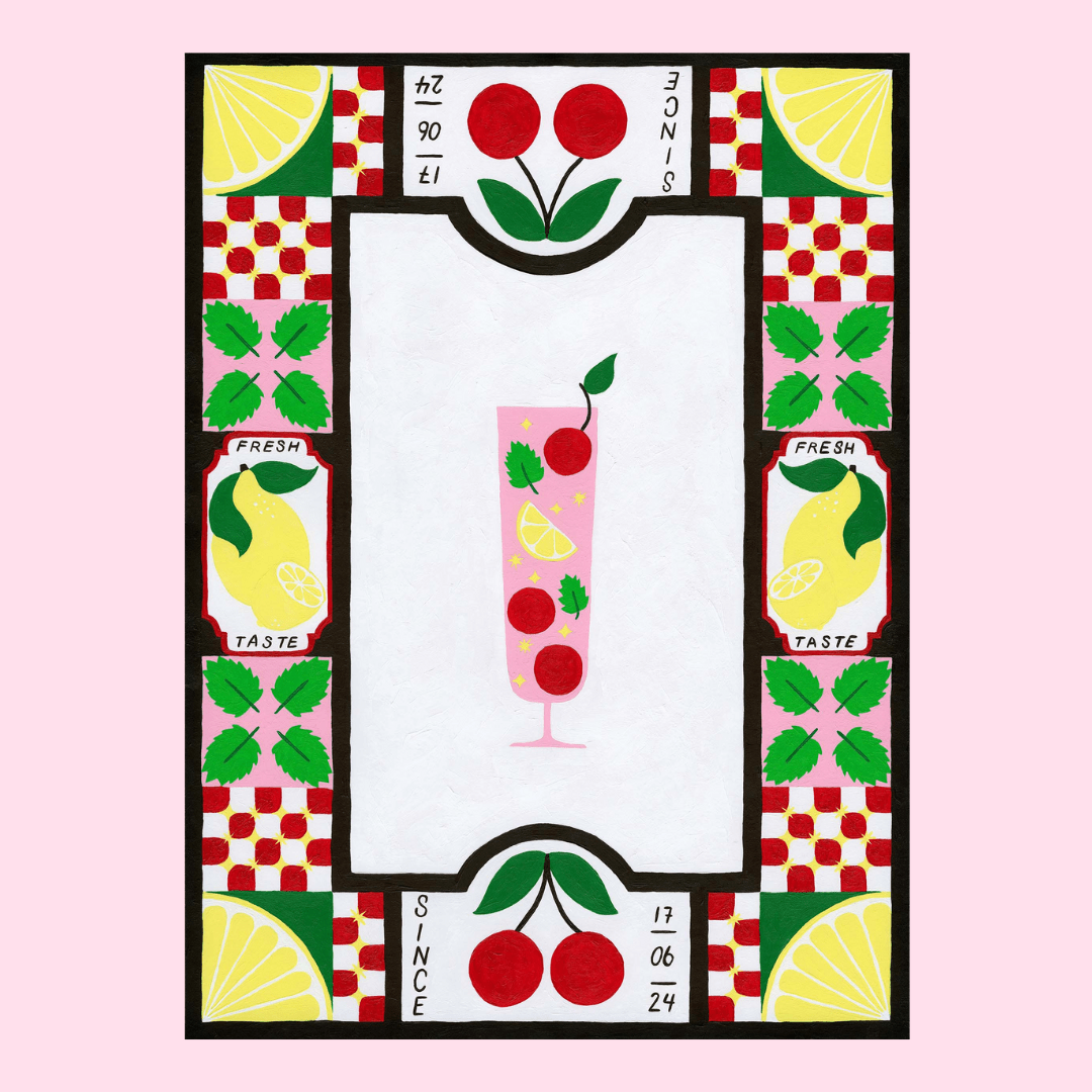 Cherry Lemon - ade Print - Re - leaf