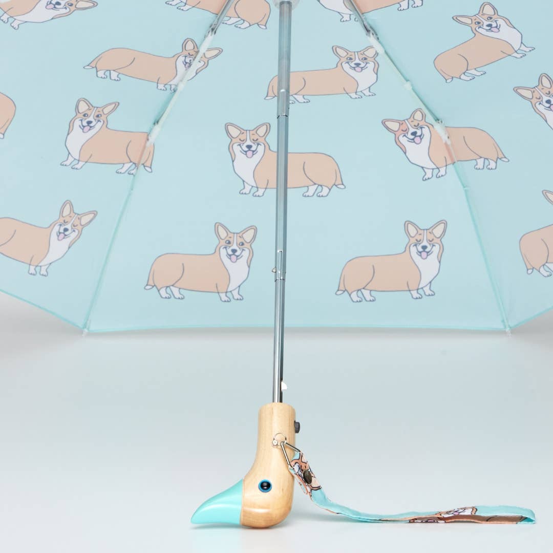 Corgi Mint Eco - friendly Umbrella - Re - leaf