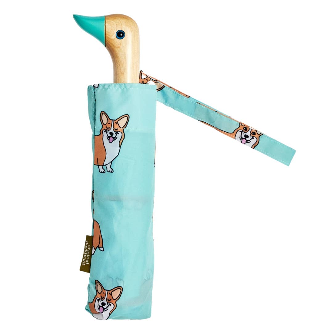 Corgi Mint Eco - friendly Umbrella - Re - leaf