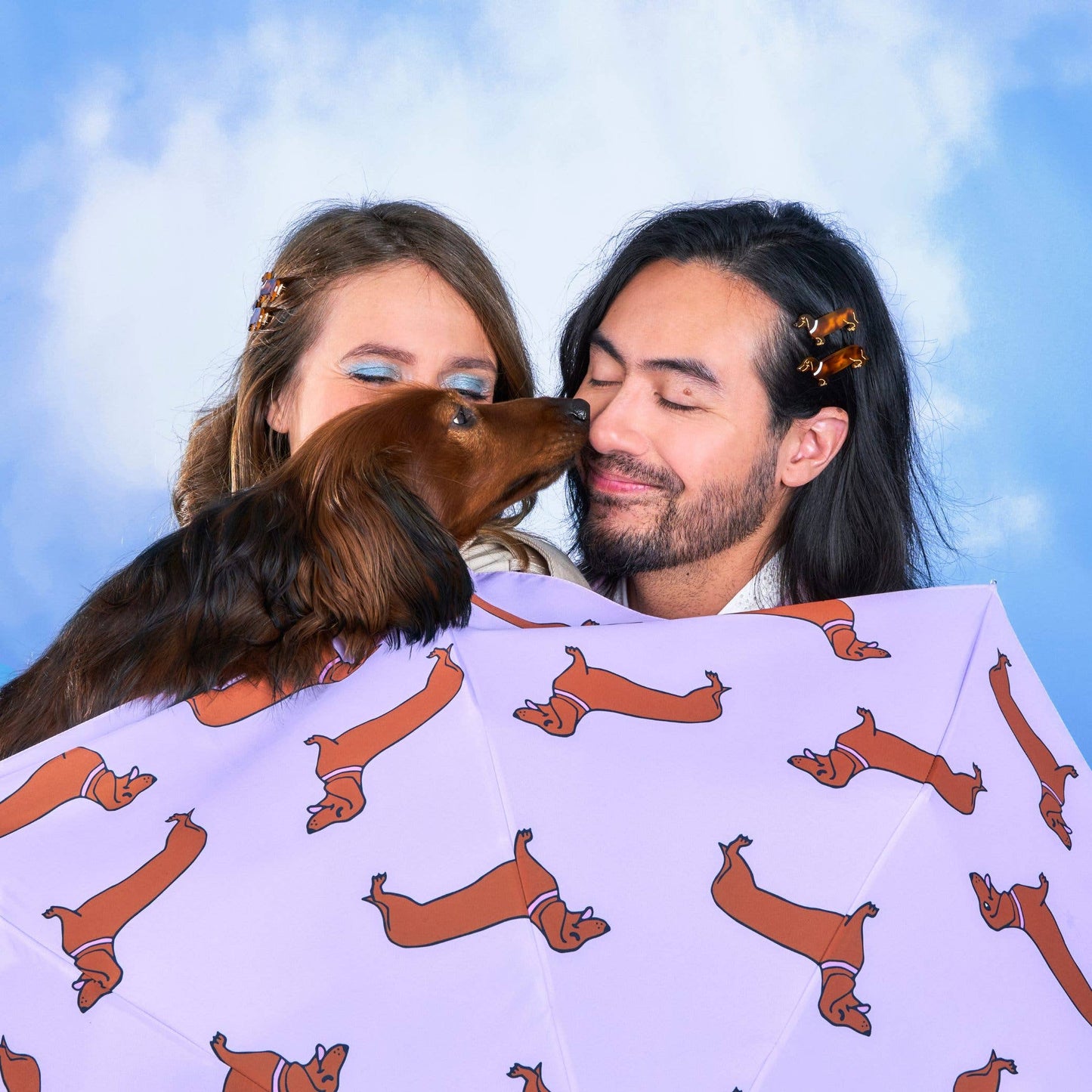 Dachshund Lilac Eco-friendly Umbrella