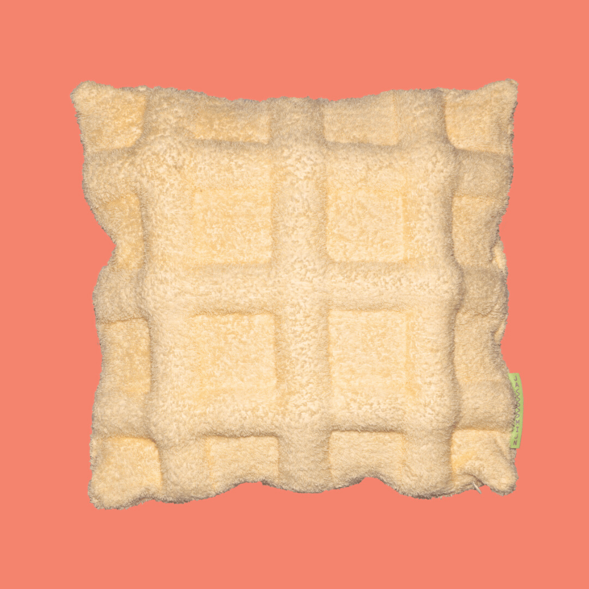 Grid Pillow Butter Yellow - Re - leaf