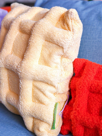 Grid Pillow Butter Yellow - Re - leaf