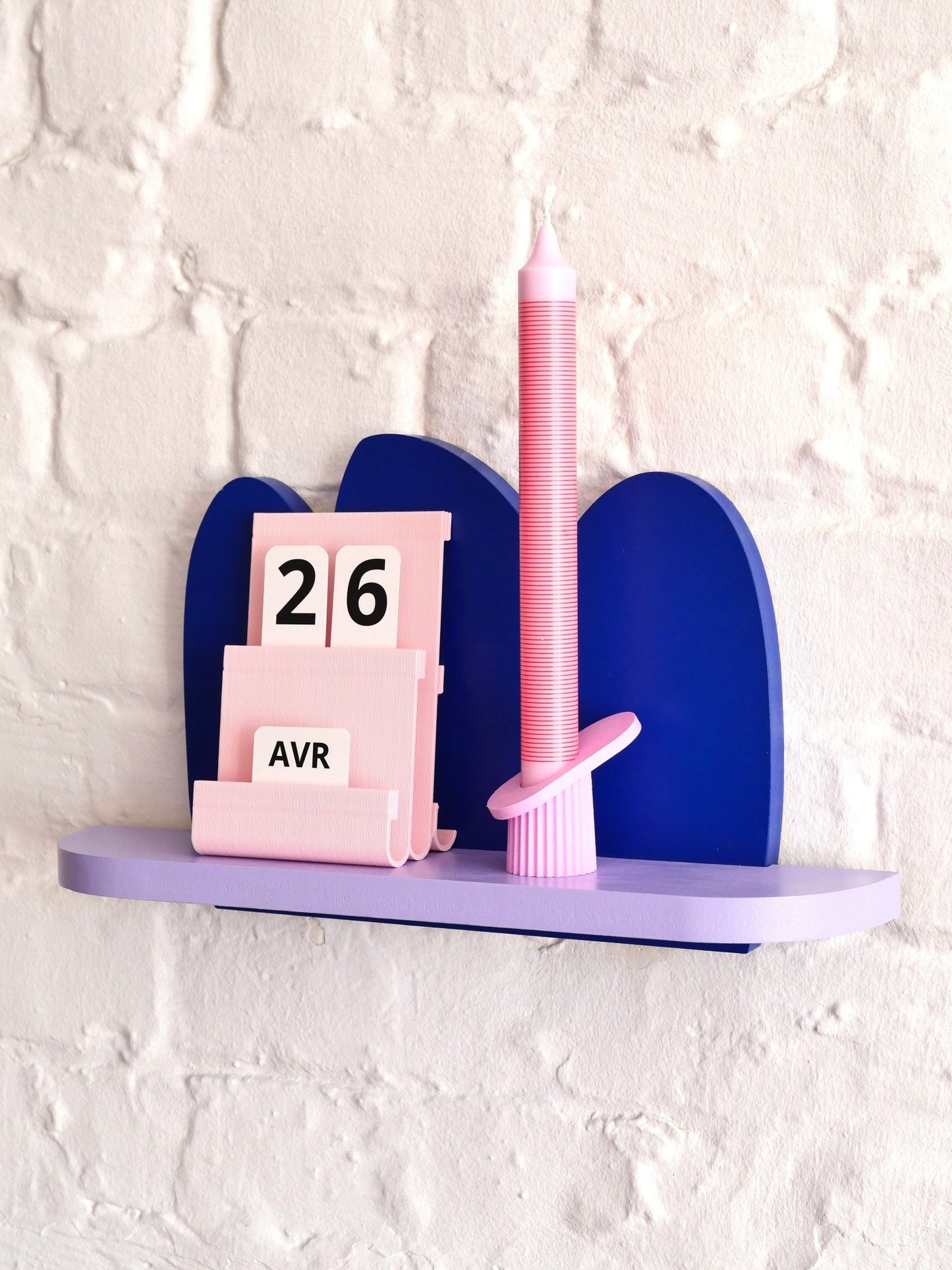 Handmade Colorful Decorative Wall Shelf - Re - leaf