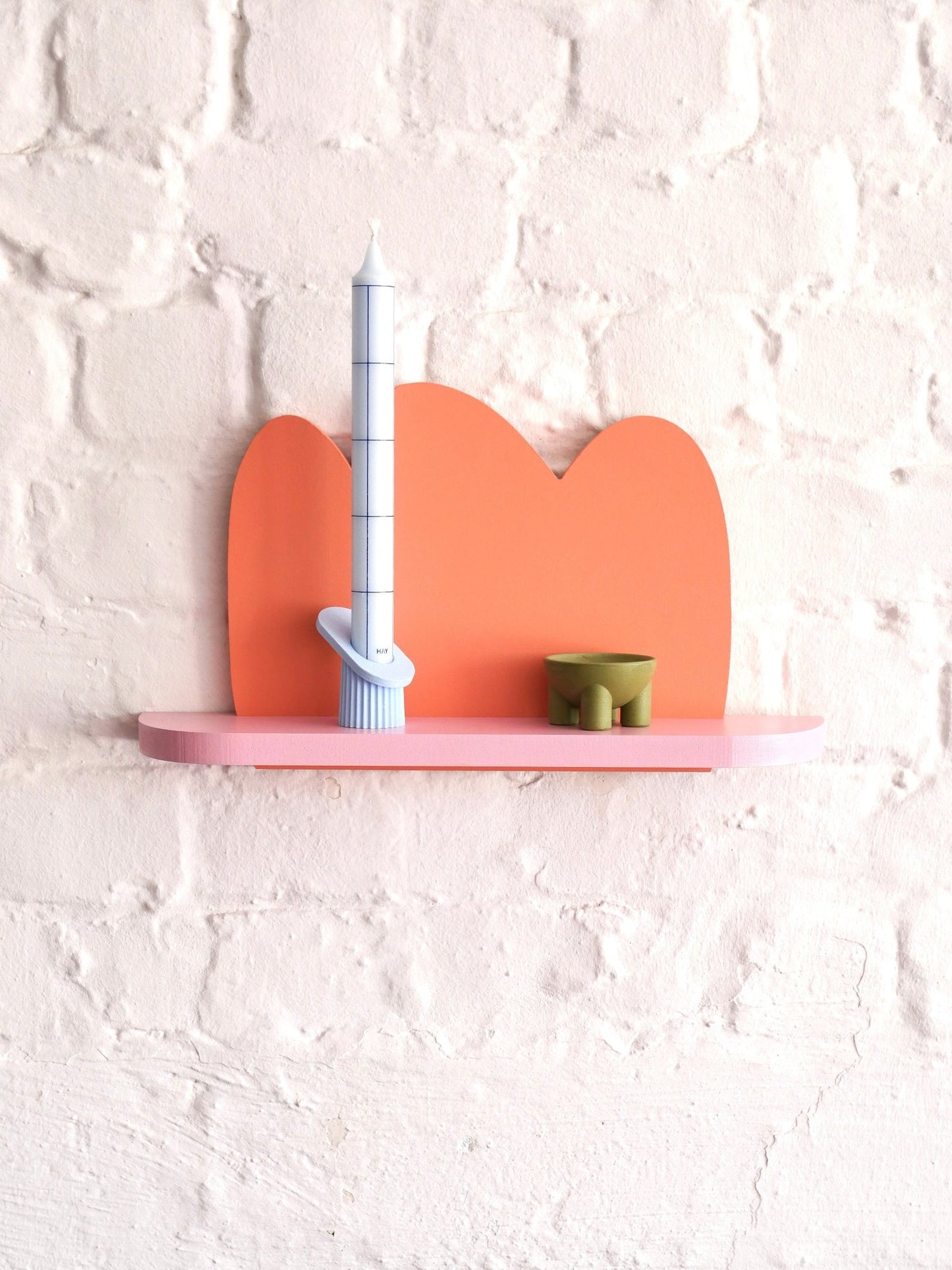 Handmade Colorful Decorative Wall Shelf - Re - leaf