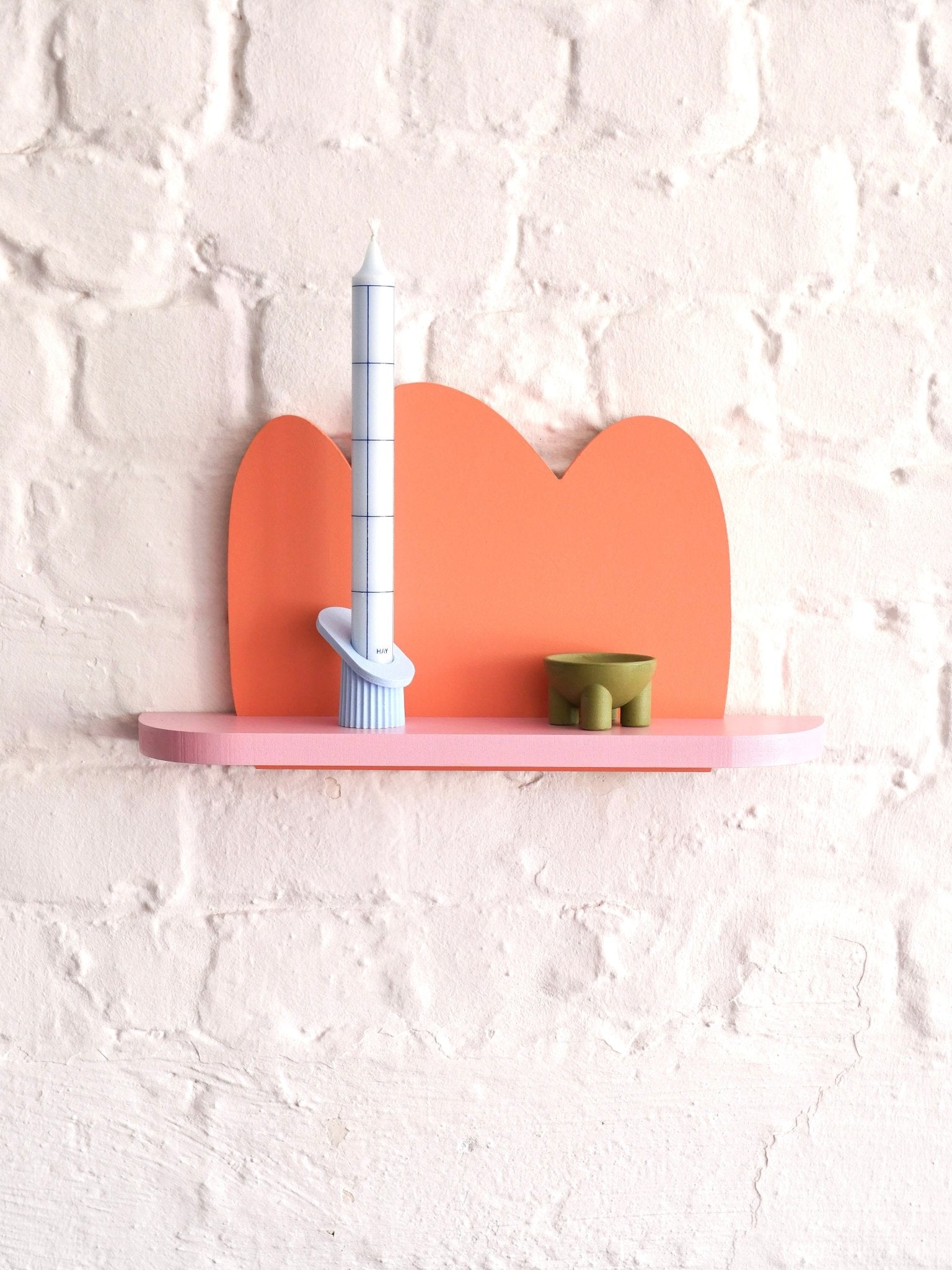 Handmade Colorful Decorative Wall Shelf - Re - leaf