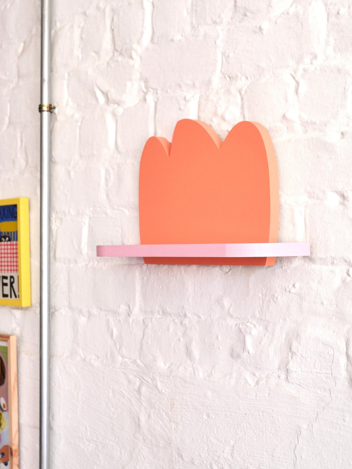 Handmade Colorful Decorative Wall Shelf - Re - leaf