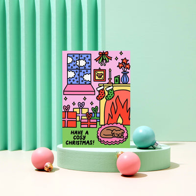 Have a Cosy Christmas Card - Re - leaf
