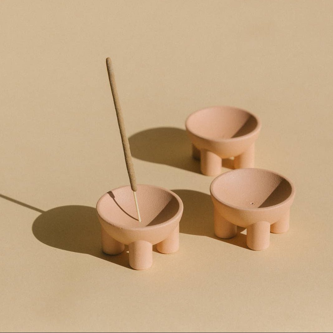 Jesmonite incense holder - Re - leaf