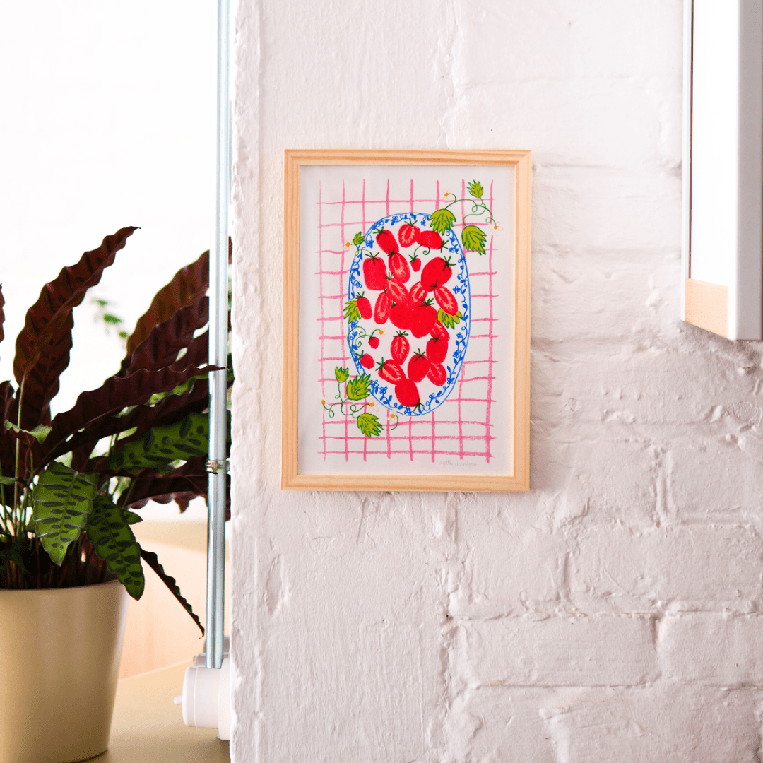 L'assiette de fraises - Re - leaf