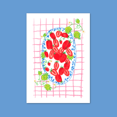 L'assiette de fraises - Re - leaf