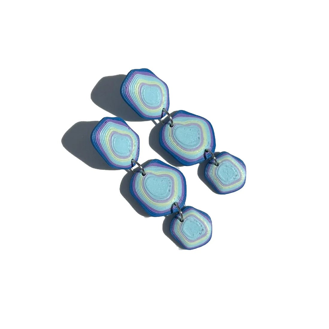 Lava Earrings Blue - Re - leaf