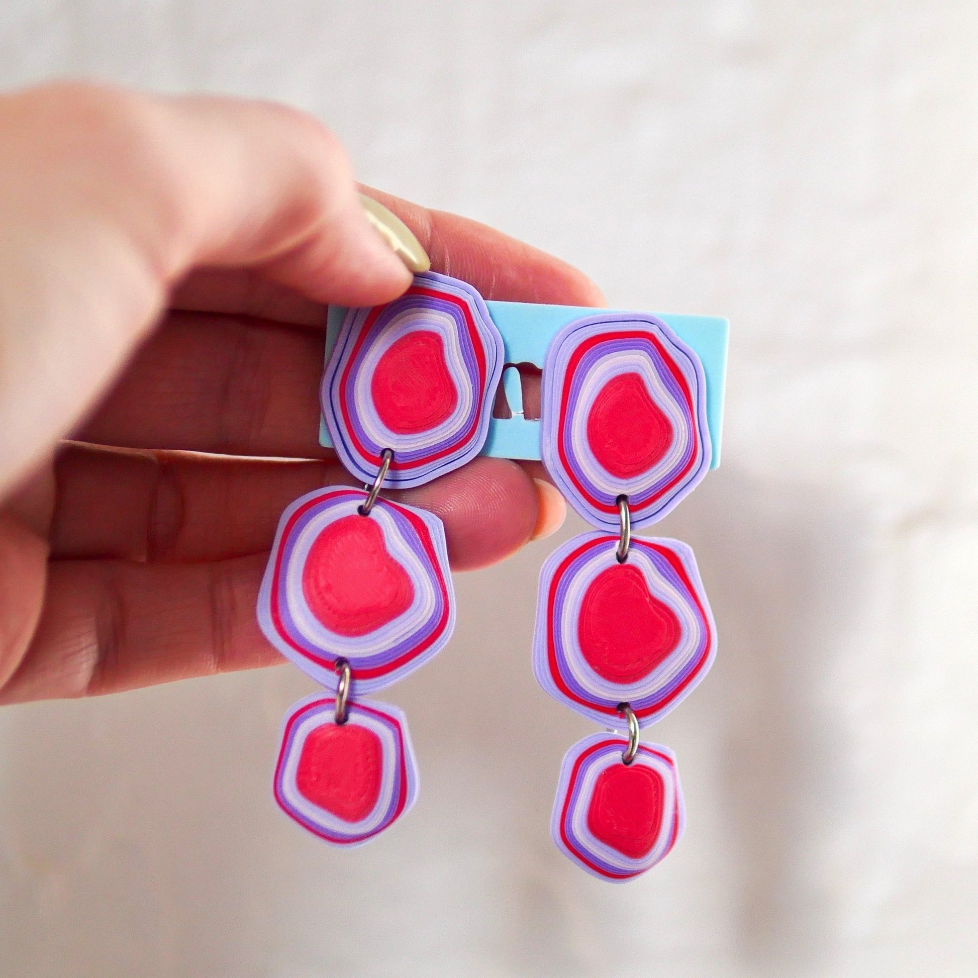 Lava Earrings Lilac - Re - leaf