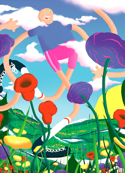 Les beaux jours A3 Print