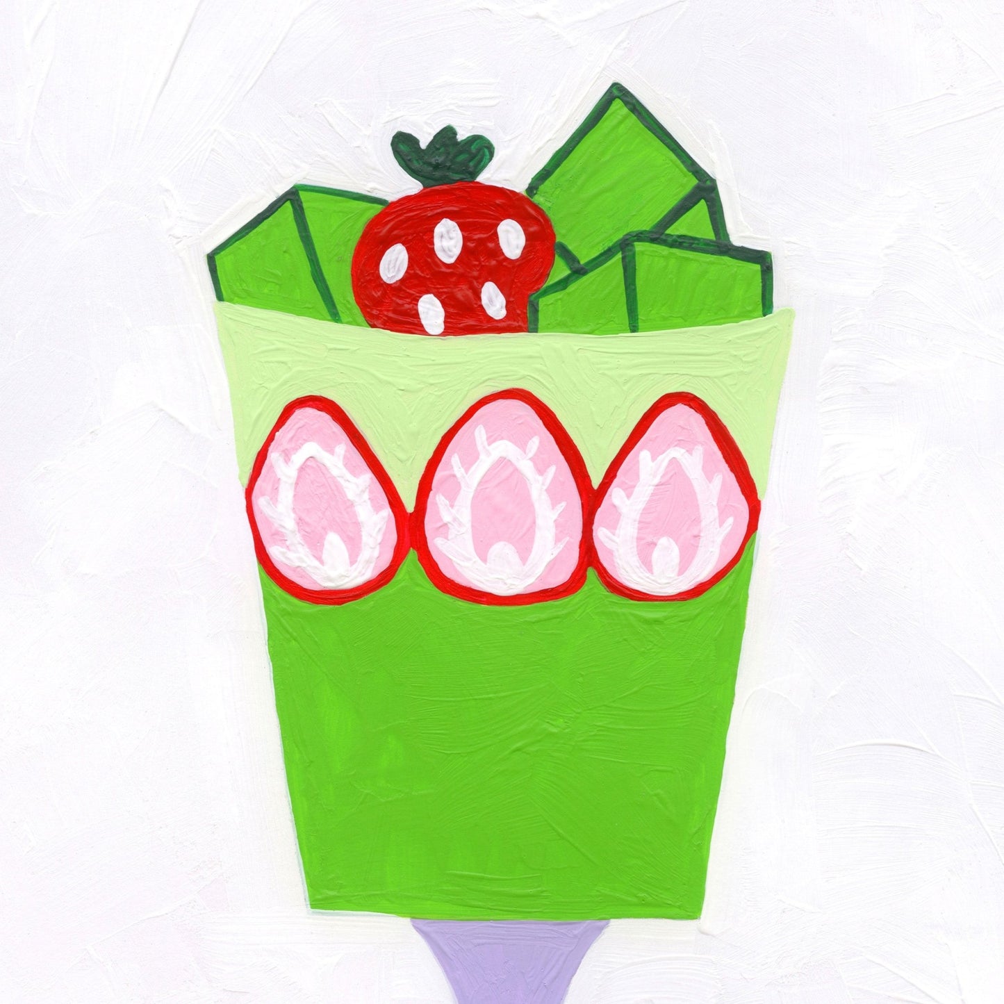 Matcha Strawberry Parfait Print - Re - leaf