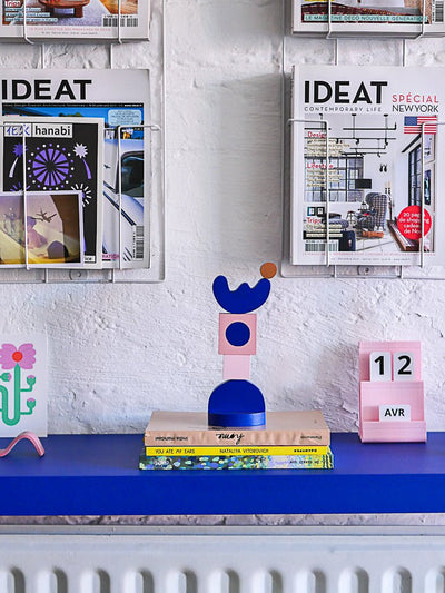 Mini Mem – Handmade Memphis - Inspired Wooden Sculpture - Re - leaf