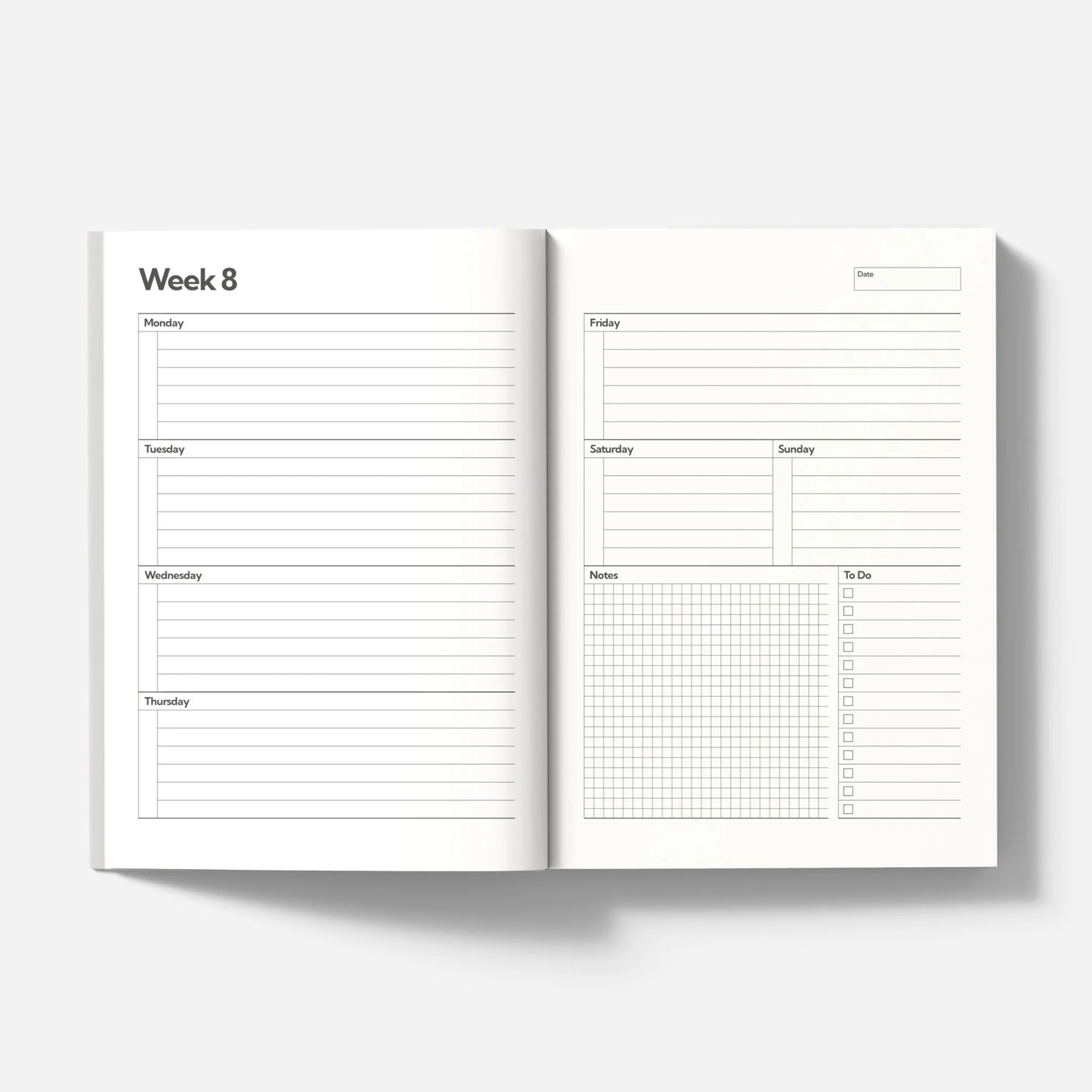 The Weekly Planner - Midnight