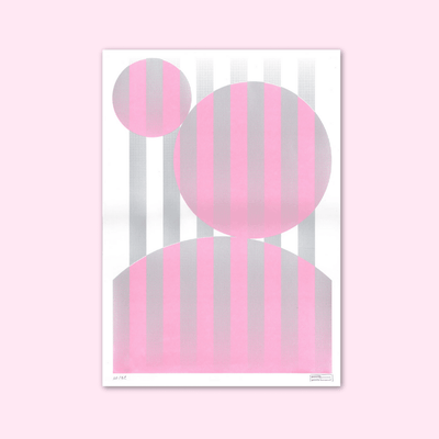 Pink & Silver Screen Print - Re - leaf