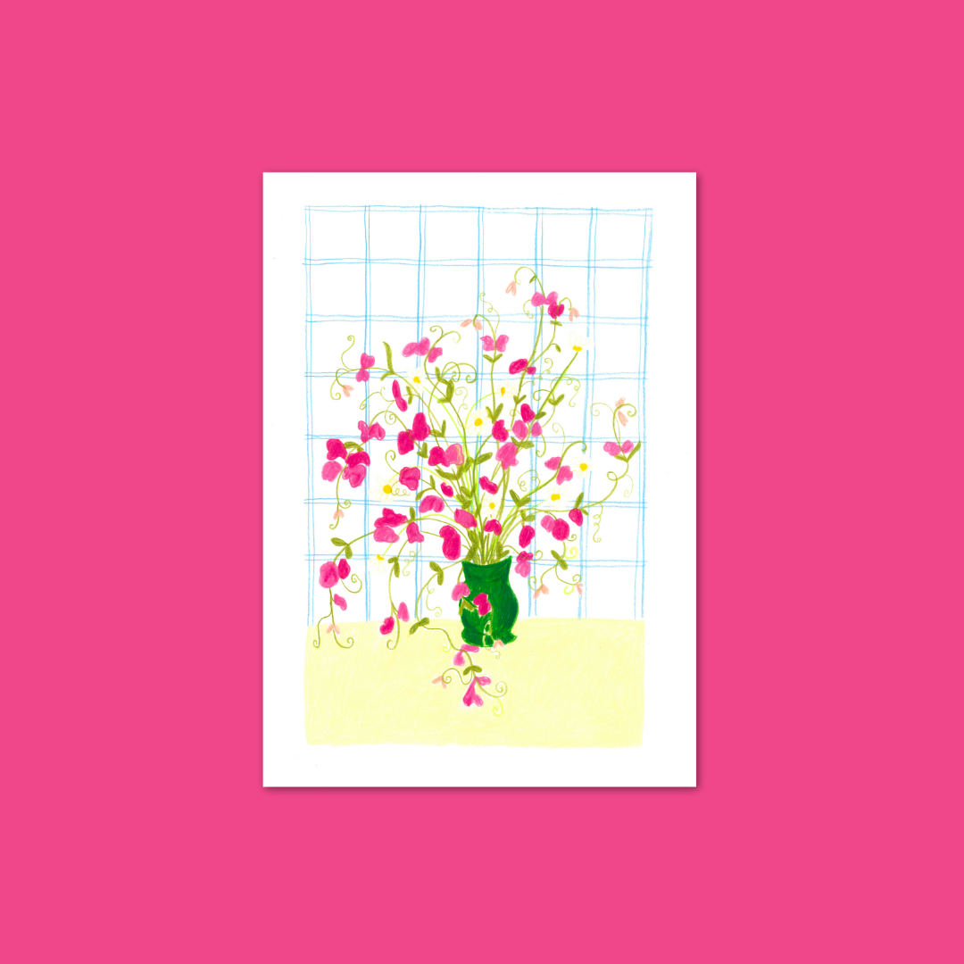 Le bouquet de pois de senteur