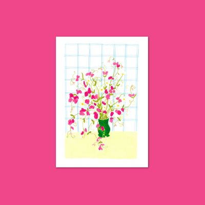 Le bouquet de pois de senteur