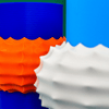 POP Modular Vase Blue Light and Cream - Re - leaf