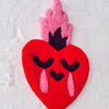 Sacred Heart Wall Tapestry - Red & Pink - Re - leaf
