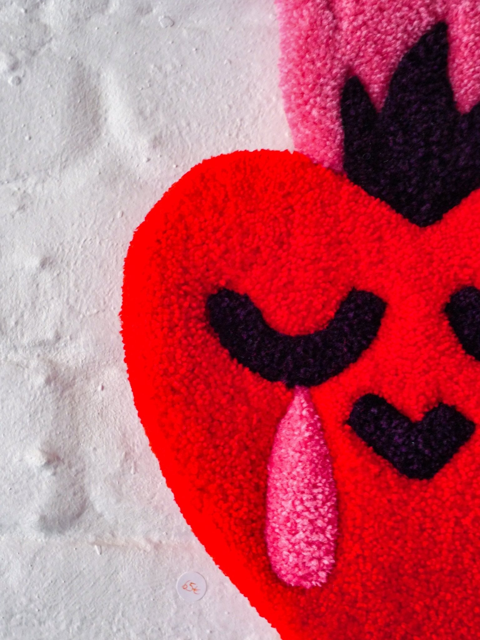 Sacred Heart Wall Tapestry - Red & Pink - Re - leaf