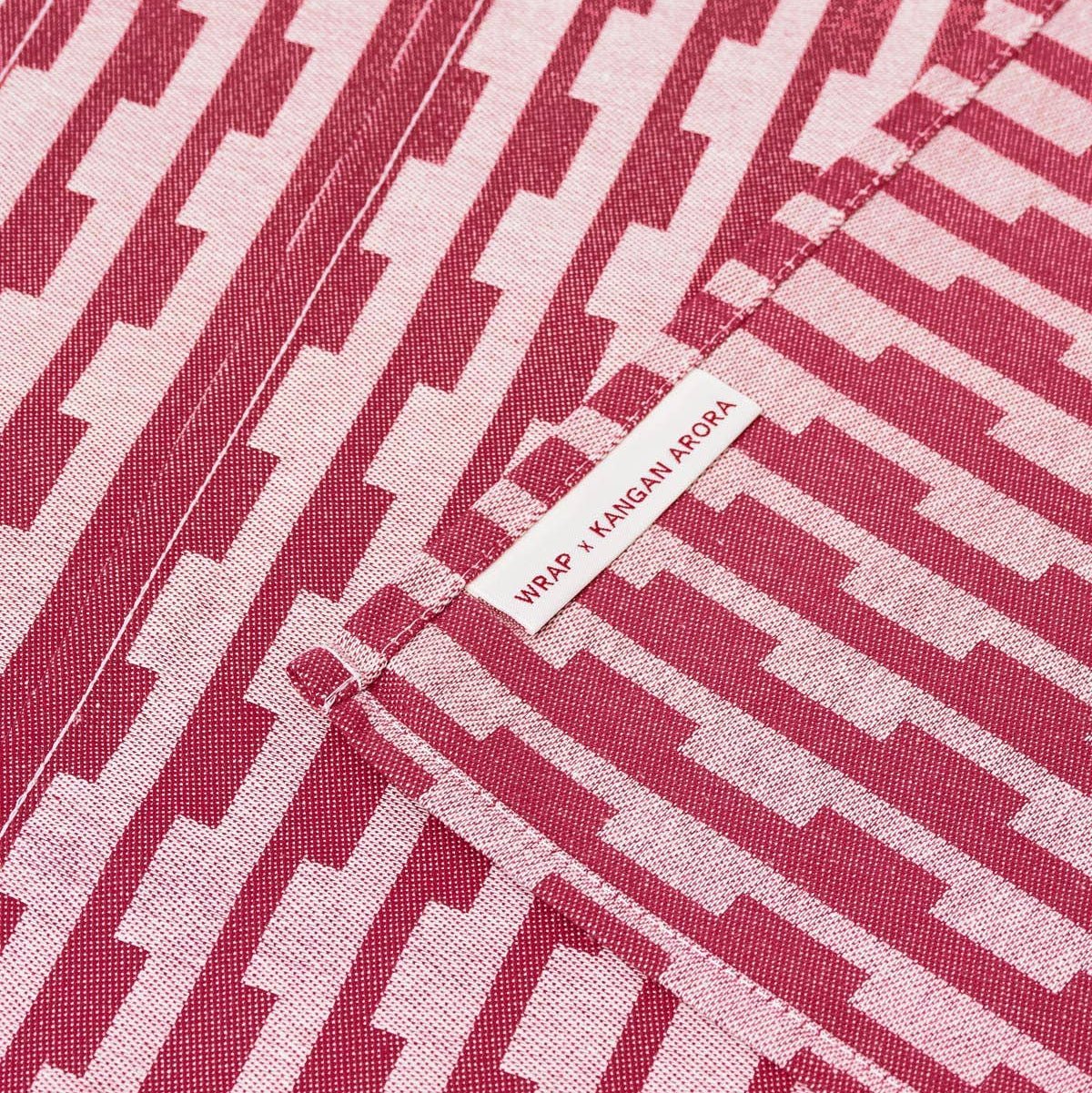 Stripes Burgundy/Natural Napkin - Re - leaf